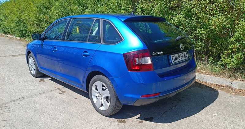 Skoda RAPID cena 40900 przebieg: 129490, rok produkcji 2018 z Wrocław małe 466